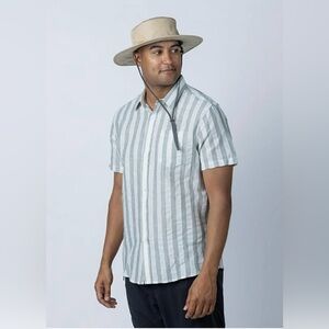 Tan Wide Brim Sun Hat